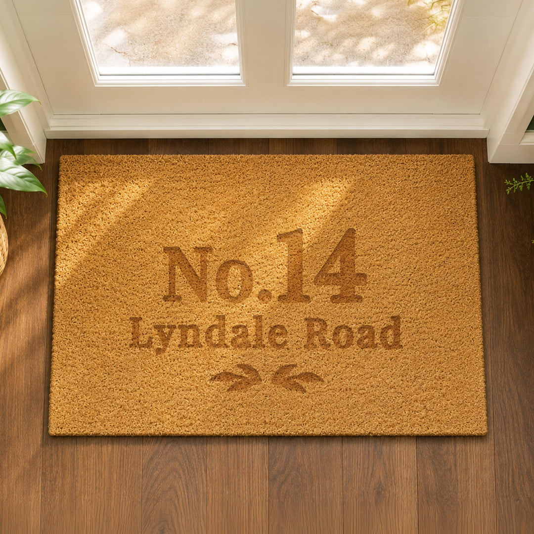 Personalised Ornate Rectangle Indoor Doormat, The Personal Shop, personalised gifts