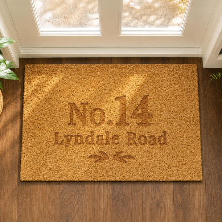 Personalised Ornate Rectangle Indoor Doormat, The Personal Shop, personalised gifts