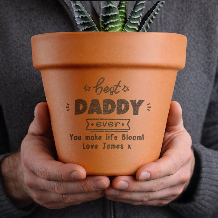 Personalised Best Ever Terracotta Plant Pot, The Personal Shop, personalised gifts