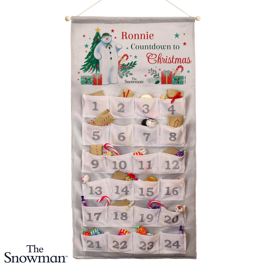 Personalised The Snowman Advent Calendar with Message