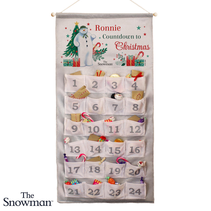 Personalised The Snowman Advent Calendar with Message