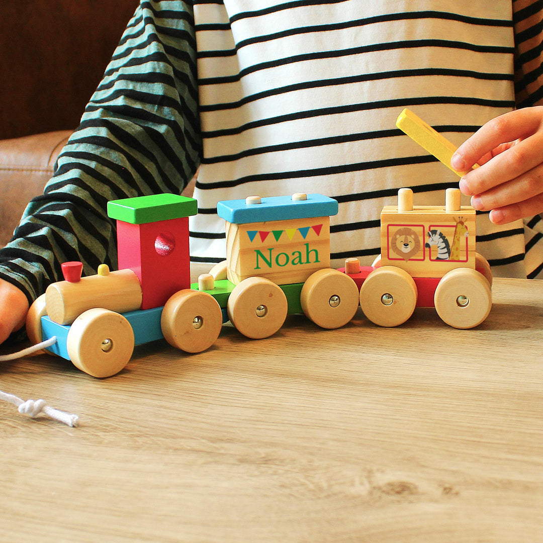 Personalised Circus Toy Train, The Personal Shop, personalised gifts