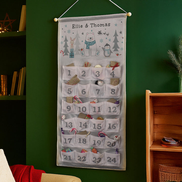 Personalised Polar Bear Advent Calendar – alternative view