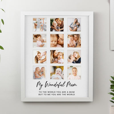 Personalised White Multi Photo Frame