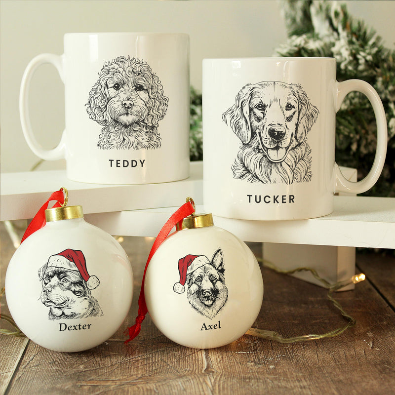 Personalised Dog Breed Christmas Bauble