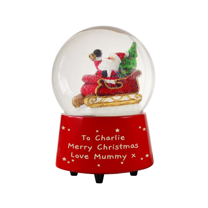 Personalised Message Musical Santa Globe, The Personal Shop, personalised gifts