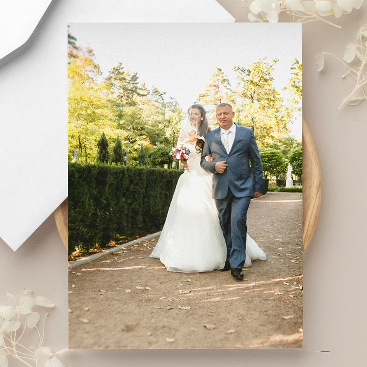 Personalised Photo Upload Card - Display Font – alternative view