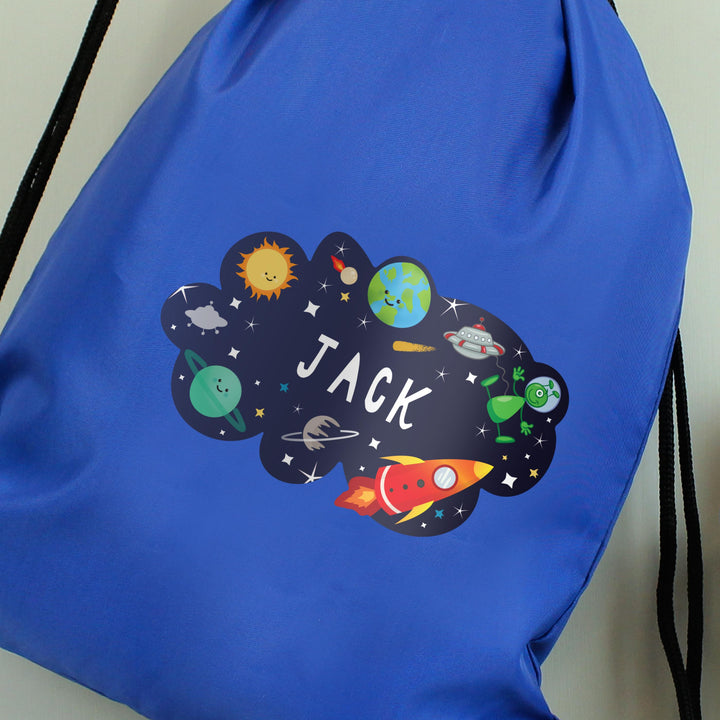 Personalised Space Blue Kit Bag – alternative view