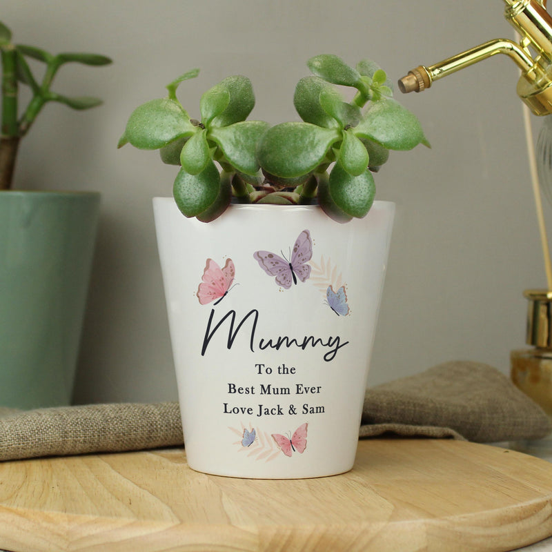 Personalised Butterfly Plant Pot