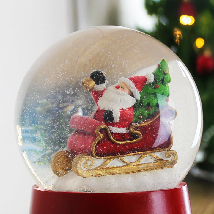 Personalised Message Musical Santa Globe, The Personal Shop, personalised gifts