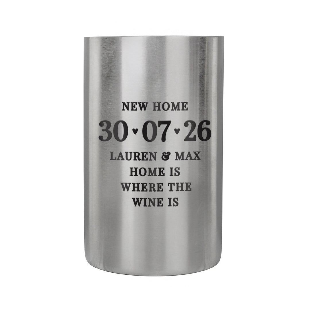Personalised Big Date Wine Cooler, The Personal Shop, personalised gifts