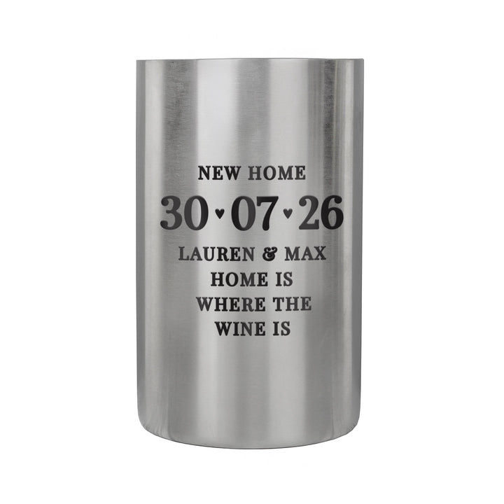 Personalised Big Date Wine Cooler, The Personal Shop, personalised gifts