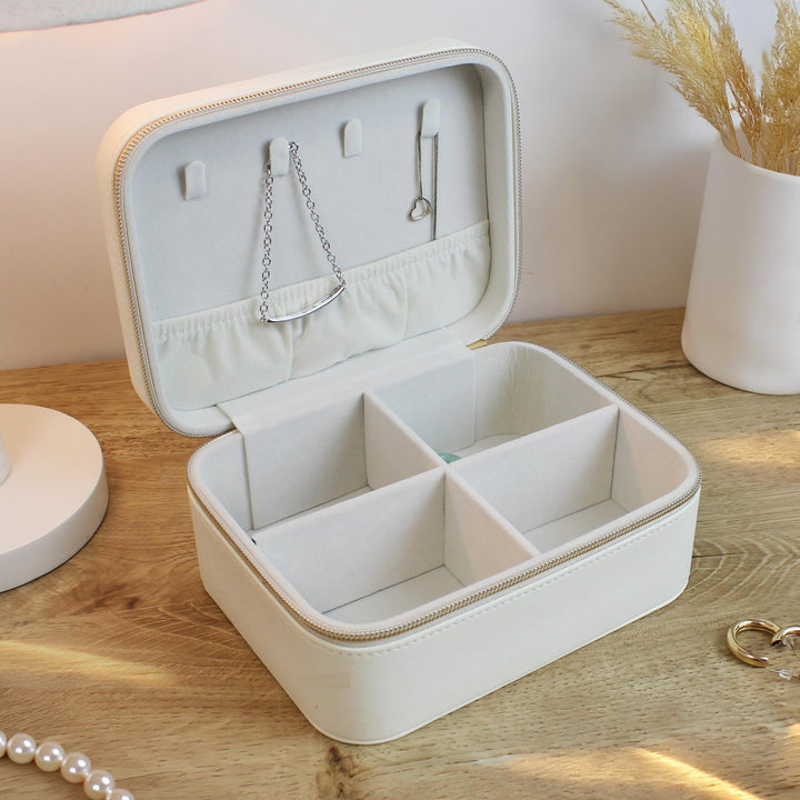 Personalised Bow Travel Jewellery Box – alternative view
