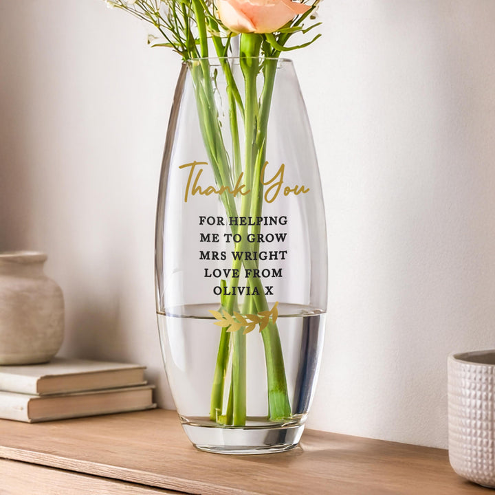 Personalised Free Text Bullet Vase, The Personal Shop, personalised gifts