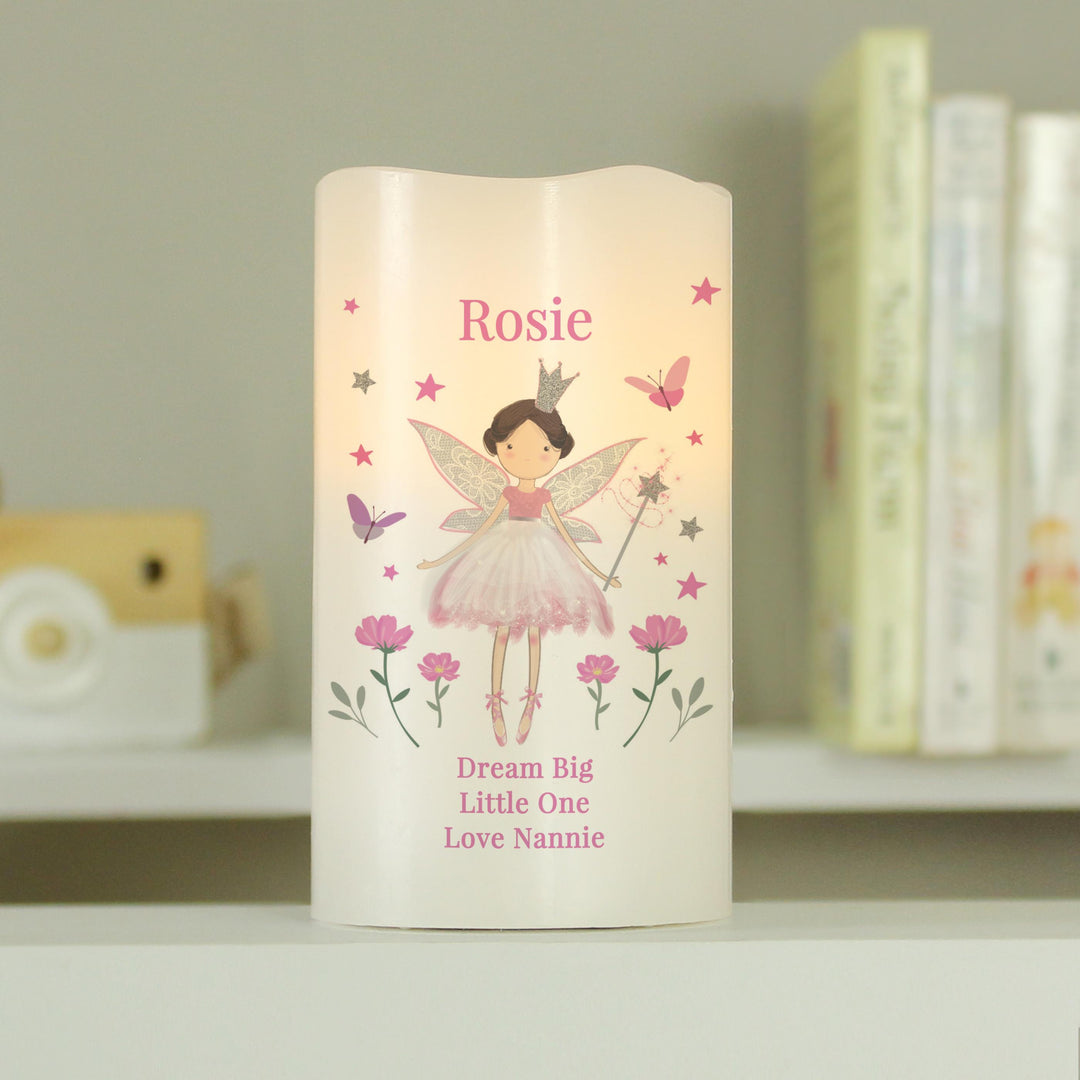 Personalised Fairy Princess Night Light LED Candle – alternative view