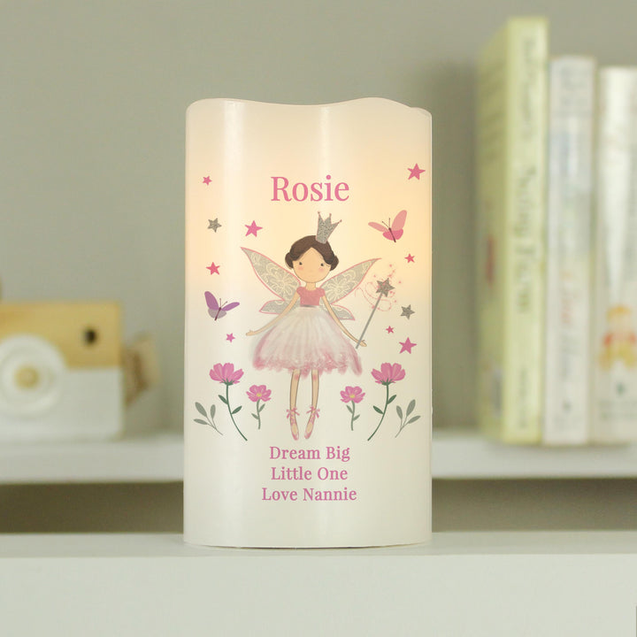 Personalised Fairy Princess Night Light LED Candle – alternative view