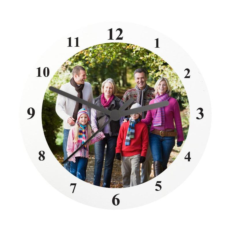 Personalised Photo Upload Wooden Clock