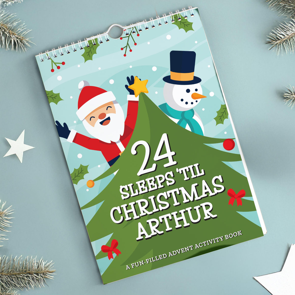 Personalised 24 Sleeps Christmas Activity Advent Calendar – alternative view