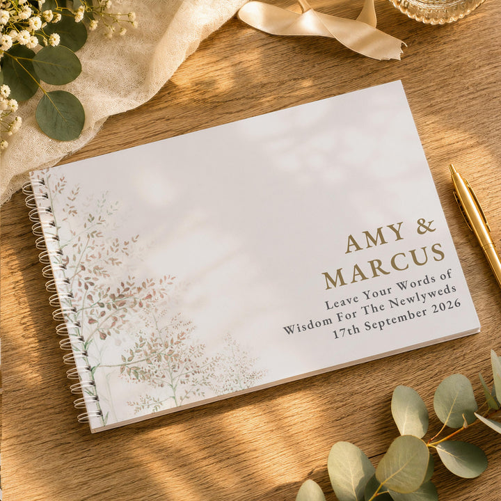 Personalised Pastel Tree Guest Book, The Personal Shop, personalised gifts