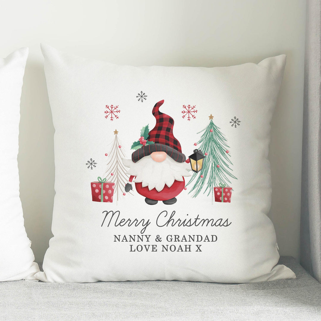 Personalised Gonk Christmas Cushion – alternative view