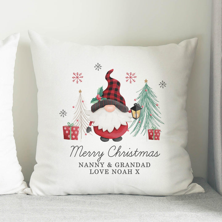 Personalised Gonk Christmas Cushion – alternative view