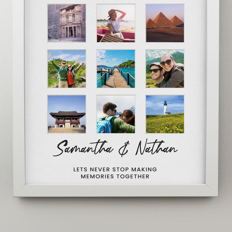 Personalised White Multi Photo Frame