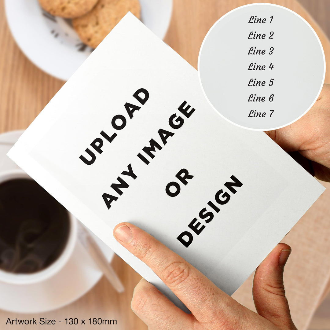 Personalised Photo Upload Card - Display Font – alternative view