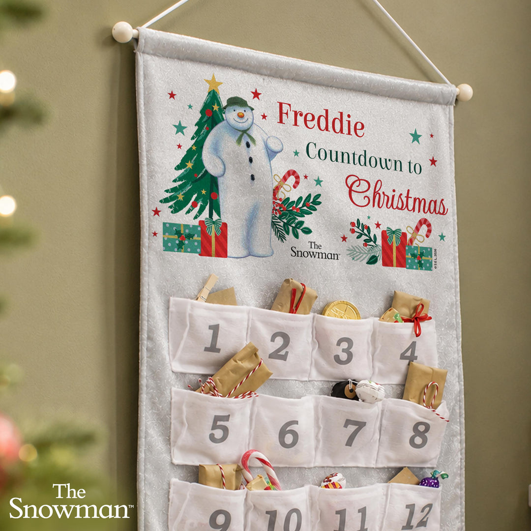 Personalised The Snowman Advent Calendar with Message