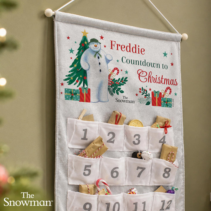 Personalised The Snowman Advent Calendar with Message