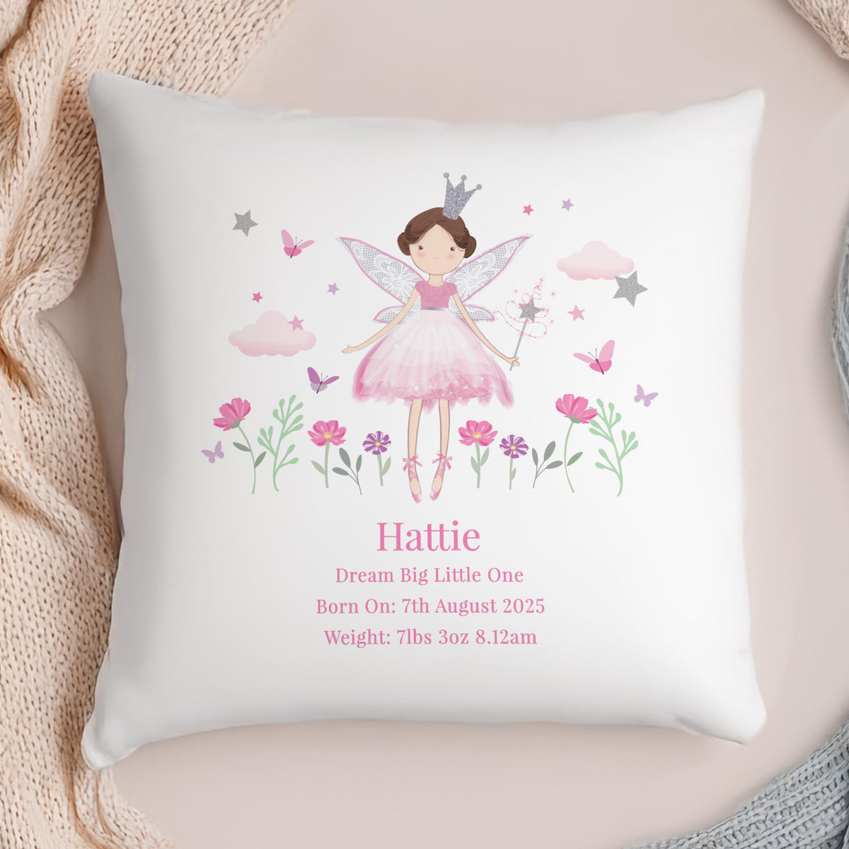 Personalised Fairy Princess Cushion