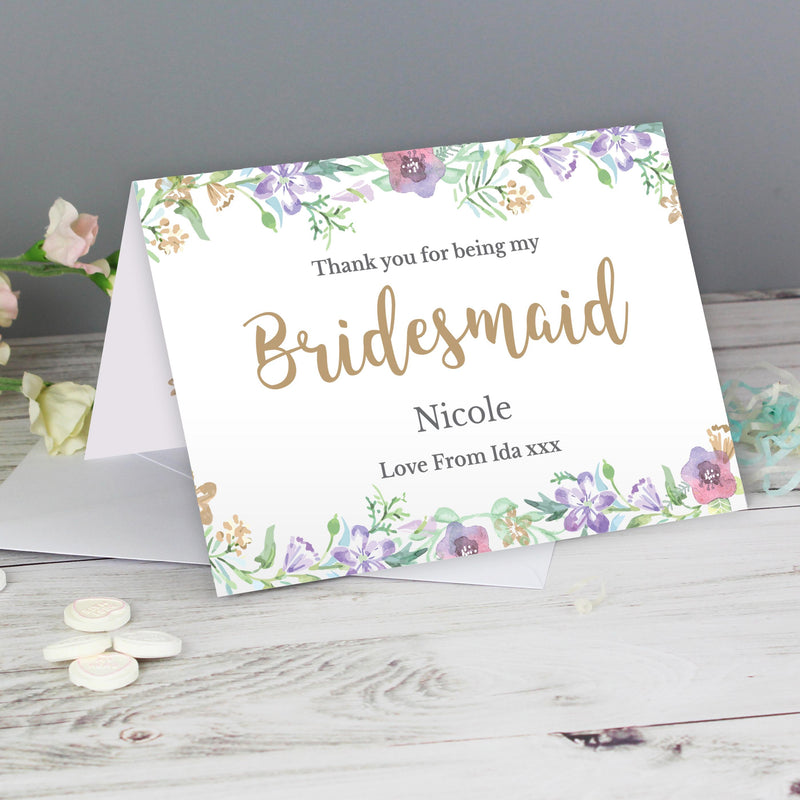Personalised Bridesmaid &