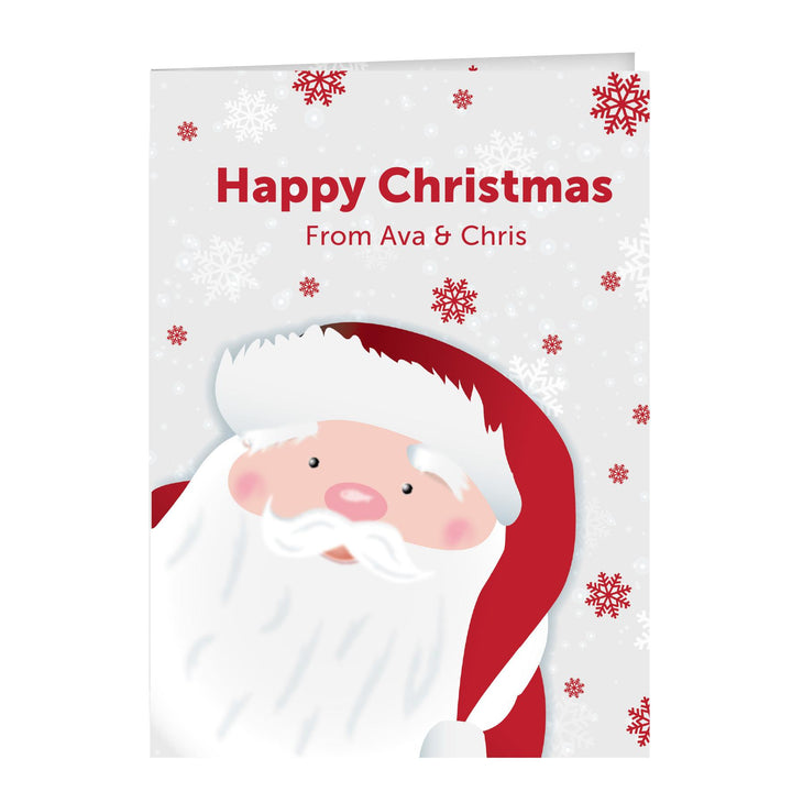 Personalised Pack of 10 Christmas Cards - Santa – alternative view
