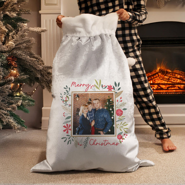 Personalised Photo Upload Christmas Sack – alternative view