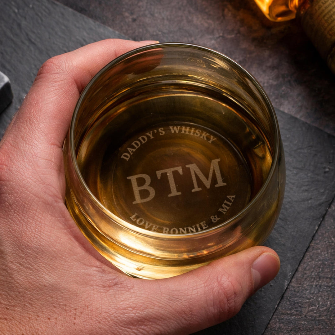 Personalised Base Engraved Initials &amp; Message Tumbler, The Personal Shop, personalised gifts