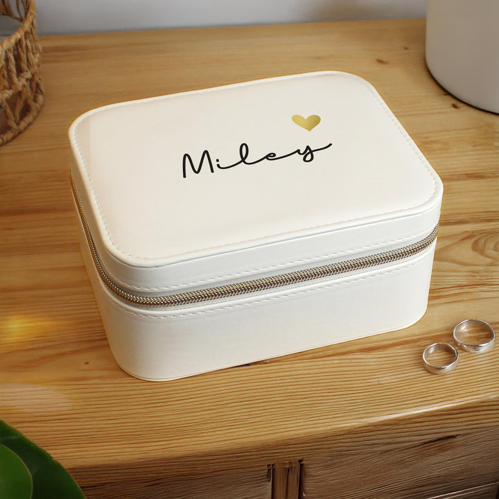 Personalised Travel Jewellery Box – alternative view