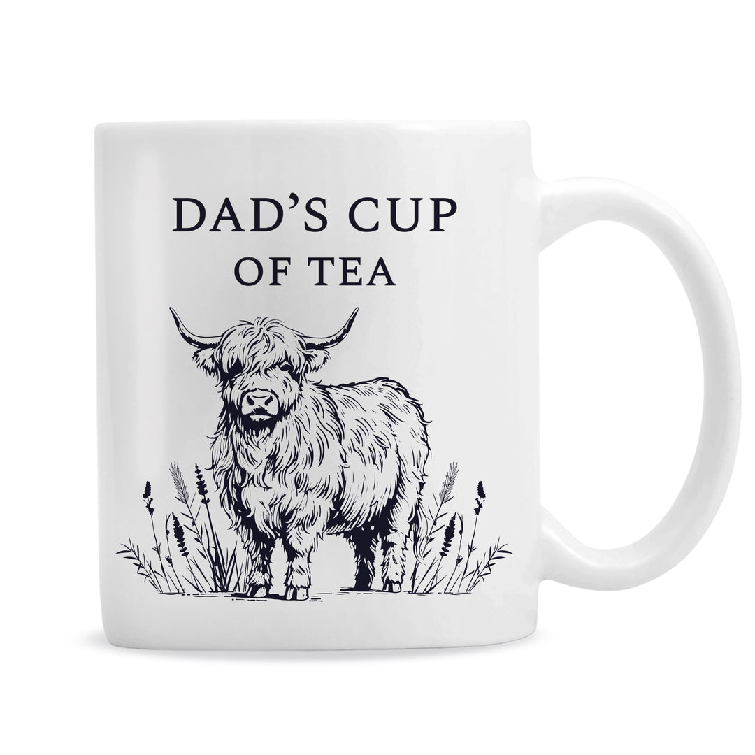 Personalised Black Highland Cow Mug – alternative view