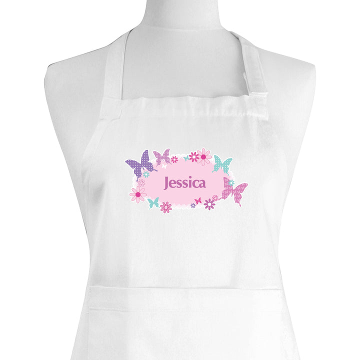 Personalised Butterfly Childrens Apron – alternative view
