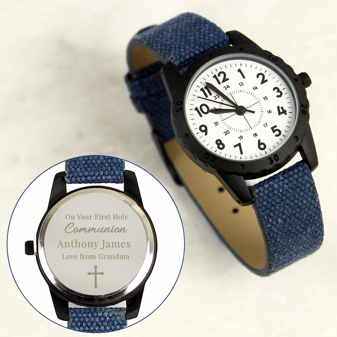 Personalised Holy Communion/Christening Blue Watch