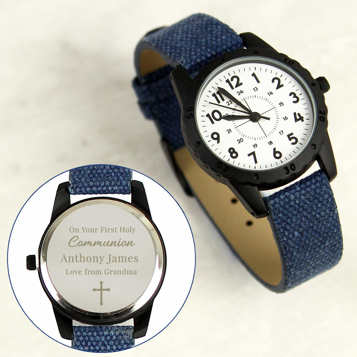 Personalised Holy Communion/Christening Blue Watch