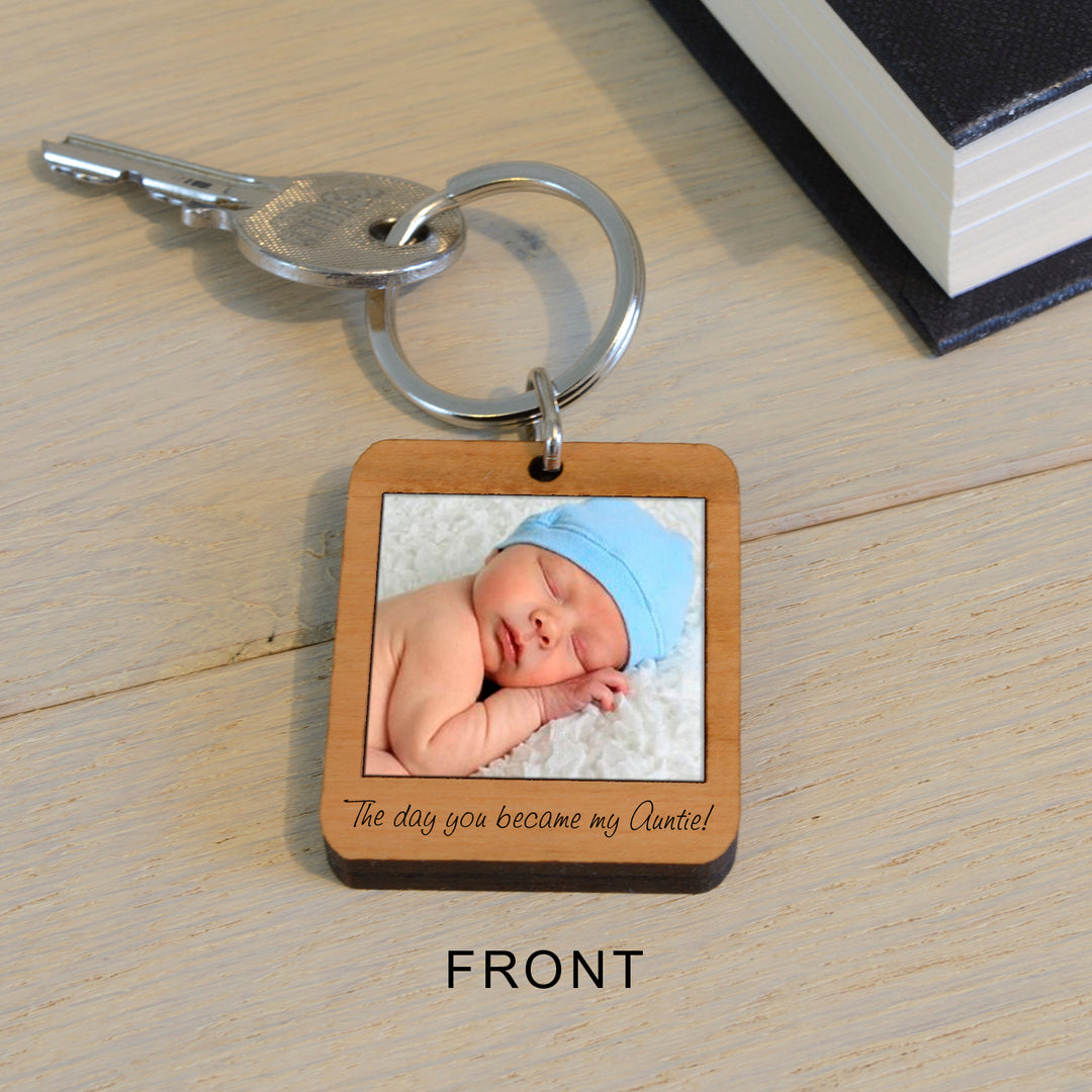 Personalised The Day You Became My Photo Keyring