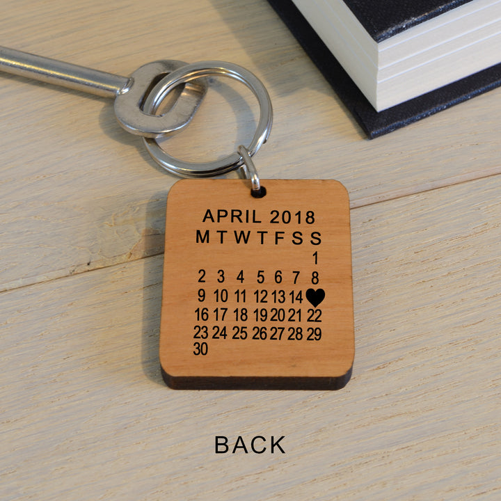 Personalised When Name Met Mummy Photo Keyring