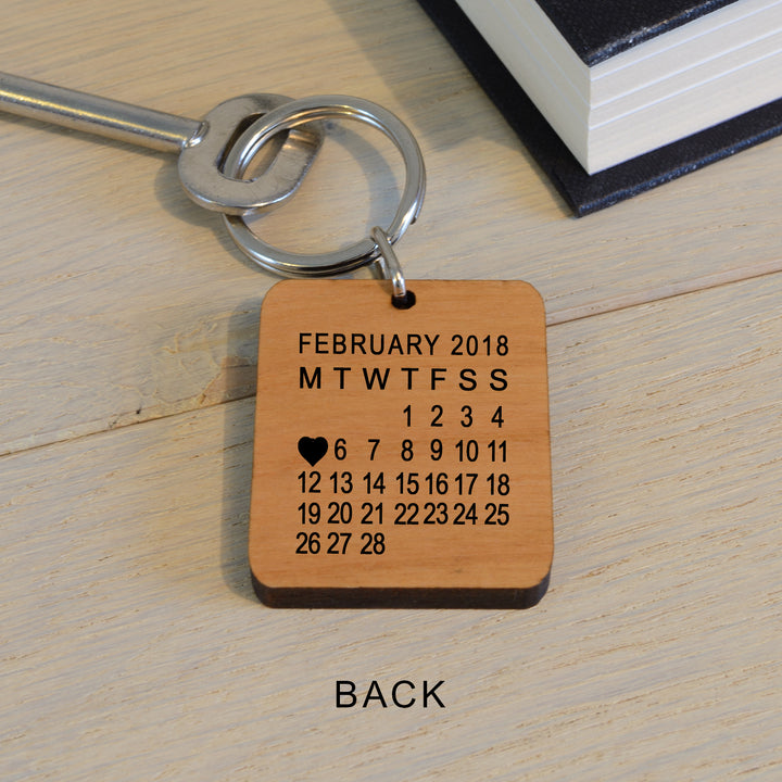Personalised When Name Met Daddy Photo Keyring