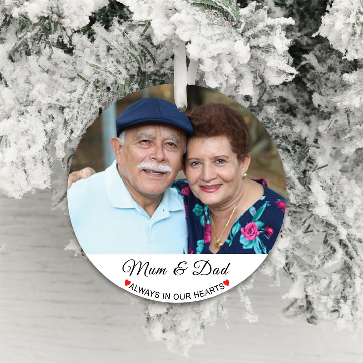 Personalised Always In Our Hearts Photo Decoration