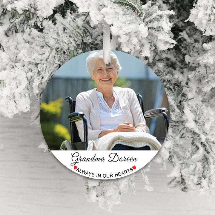 Personalised Always In Our Hearts Photo Decoration