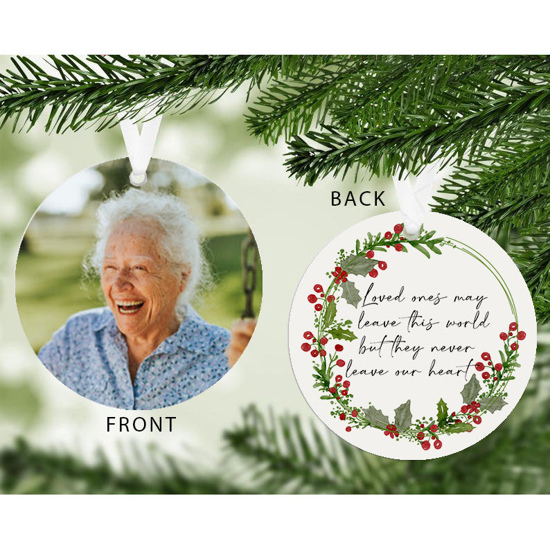 Personalised Memorial Photo Upload Hanging Decoration