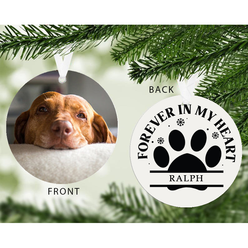 Personalised Forever in My Heart Pet Photo Decoration