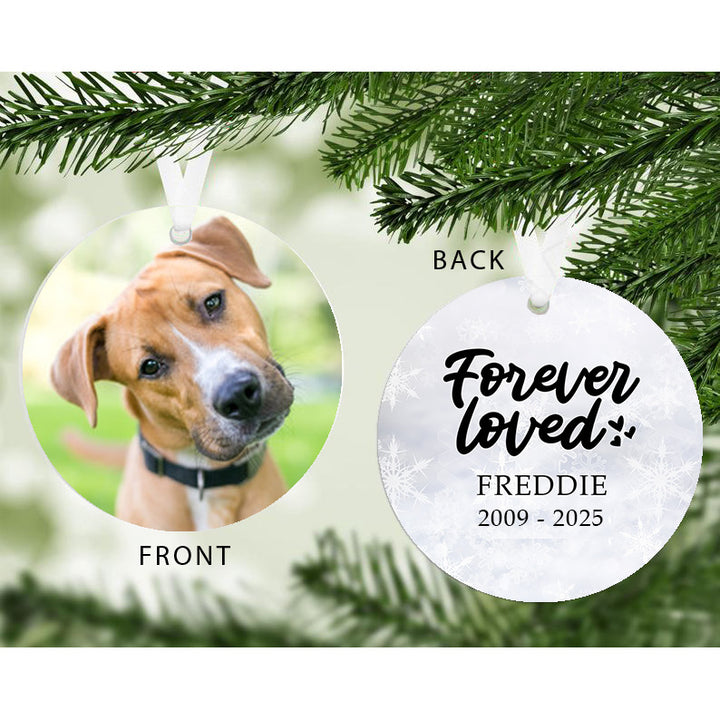 Personalised Forever Loved Pet Photo Decoration