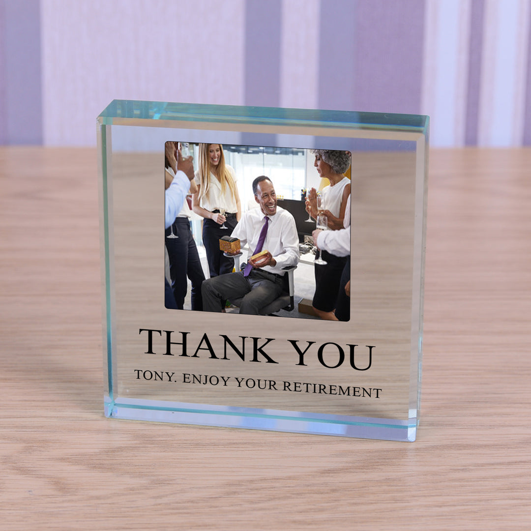 Personalised Photo Upload Glass Token
