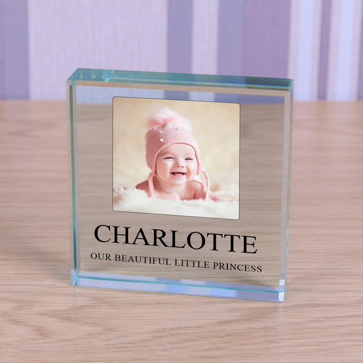 Personalised Photo Upload Glass Token