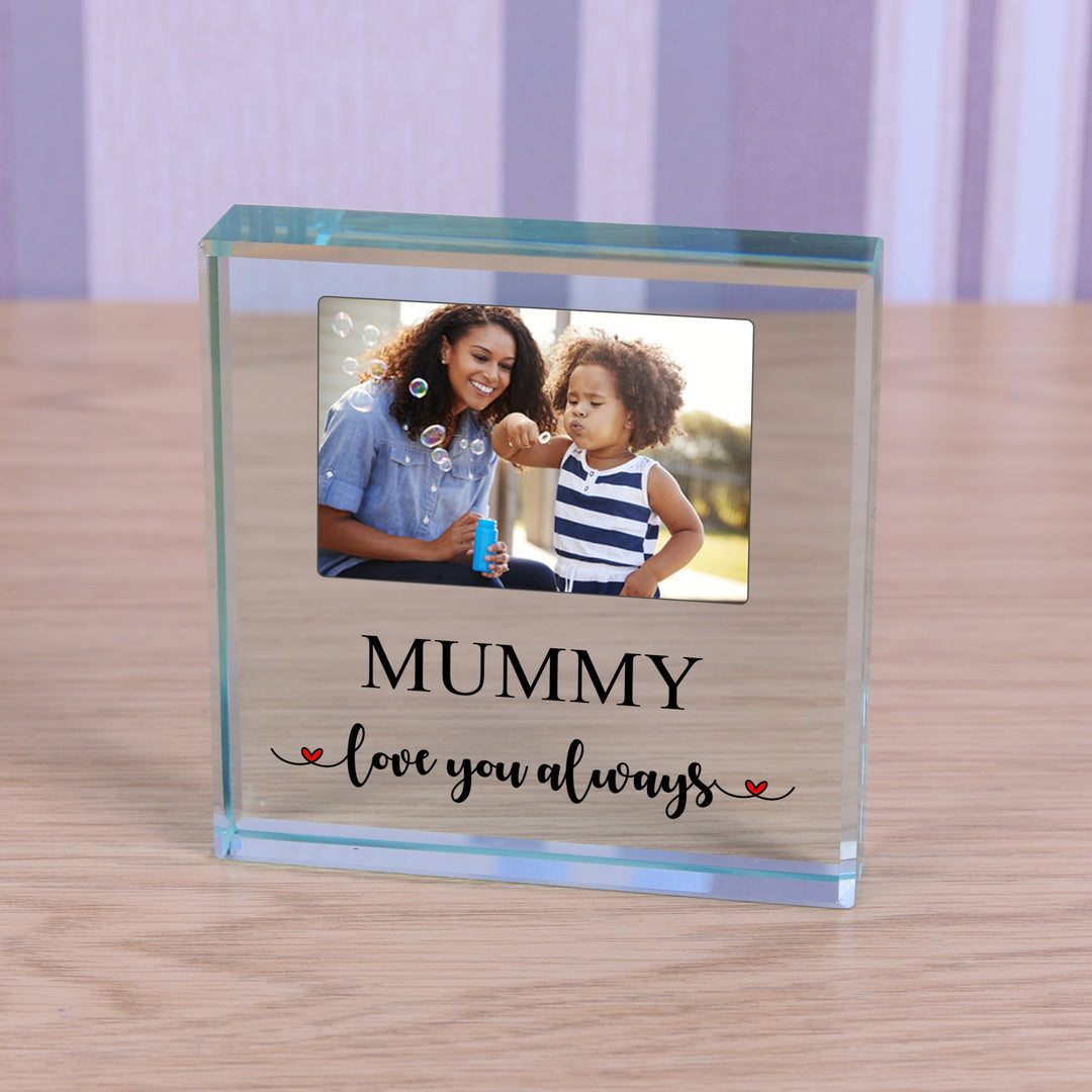 Personalised Love You Always Glass Token with Photo